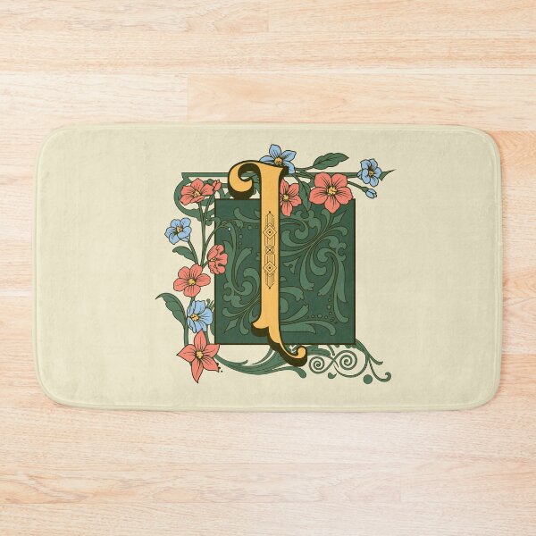 Item preview, Art Nouveau Letter I, Gold Monogram Ornament, Ornamental Letter I, Art Deco designed and sold by PROMEN Creativity.