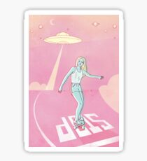sk8 sci-fi Sticker