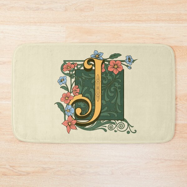 Item preview, Art Nouveau Letter J, Gold Monogram Ornament, Ornamental Letter J, Art Deco designed and sold by PROMEN Creativity.