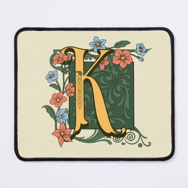 Item preview, Art Nouveau Letter K, Gold Monogram Ornament, Ornamental Letter K, Art Deco designed and sold by PROMEN Creativity.