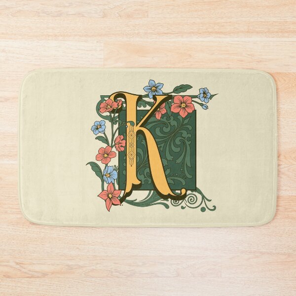 Item preview, Art Nouveau Letter K, Gold Monogram Ornament, Ornamental Letter K, Art Deco designed and sold by PROMEN Creativity.