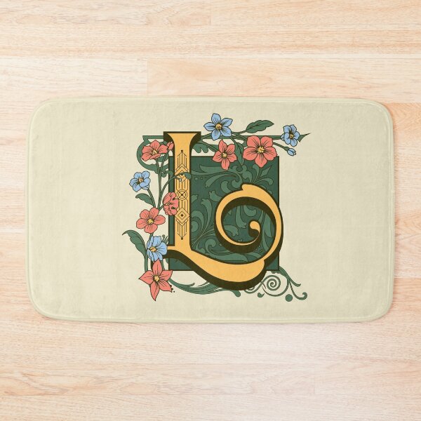 Item preview, Art Nouveau Letter L, Gold Monogram Ornament, Ornamental Letter L, Art Deco designed and sold by PROMEN Creativity.