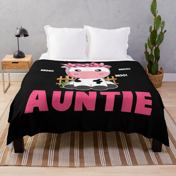 Item preview, Funny Auntie Cow Cute Cow Farmer Birthday Matching Family T-Shirt designed and sold by maverickbott.