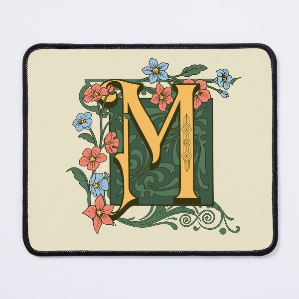 Item preview, Art Nouveau Letter M, Gold Monogram Ornament, Ornamental Letter M, Art Deco designed and sold by PROMEN Creativity.