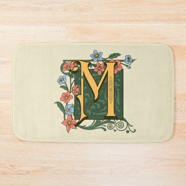 Item preview, Art Nouveau Letter M, Gold Monogram Ornament, Ornamental Letter M, Art Deco designed and sold by PROMEN Creativity.