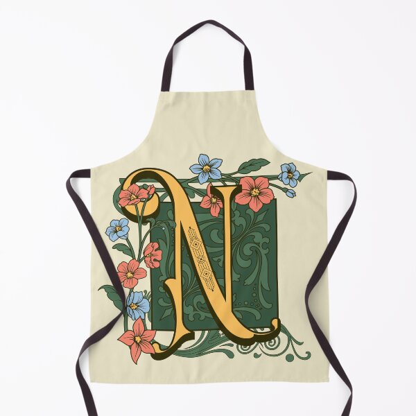 Item preview, Art Nouveau Letter N, Gold Monogram Ornament, Ornamental Letter N, Art Deco designed and sold by PROMEN Creativity.