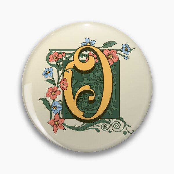 Item preview, Art Nouveau Letter O, Gold Monogram Ornament, Ornamental Letter O, Art Deco designed and sold by PROMEN Creativity.