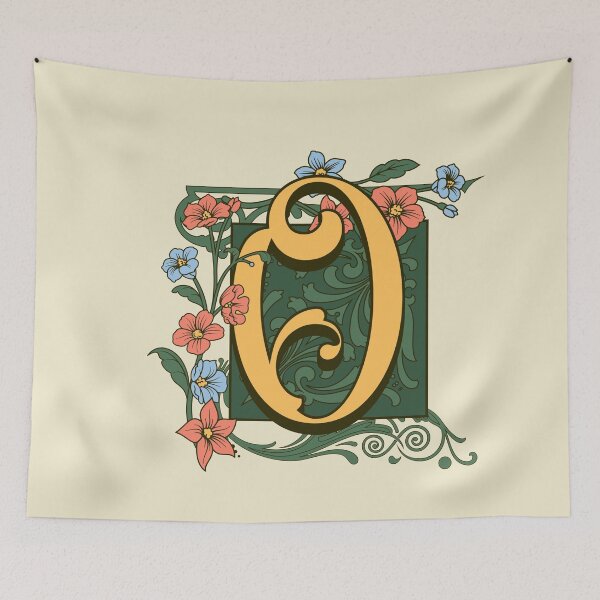 Item preview, Art Nouveau Letter O, Gold Monogram Ornament, Ornamental Letter O, Art Deco designed and sold by PROMEN Creativity.