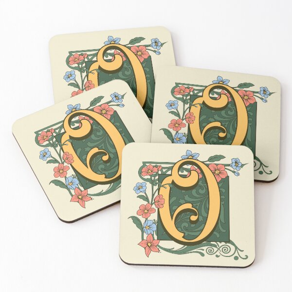 Item preview, Art Nouveau Letter O, Gold Monogram Ornament, Ornamental Letter O, Art Deco designed and sold by PROMEN Creativity.
