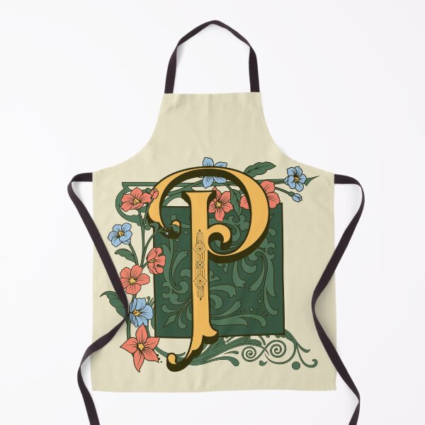 Item preview, Art Nouveau Letter P, Gold Monogram Ornament, Ornamental Letter P, Art Deco designed and sold by PROMEN Creativity.