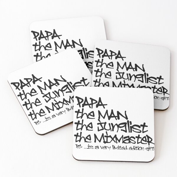 Item preview, Papa, The Man The Junglist & The Mixmaster - For Junglist Soldier designed and sold by WULFLAND ARTS.