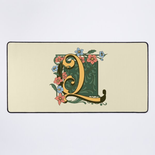 Item preview, Art Nouveau Letter Q, Gold Monogram Ornament, Ornamental Letter Q, Art Deco designed and sold by PROMEN Creativity.