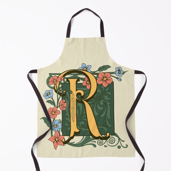 Item preview, Art Nouveau Letter R, Gold Monogram Ornament, Ornamental Letter R, Art Deco designed and sold by PROMEN Creativity.