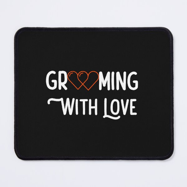 Item preview, A funny bloodhound dog grooming mantrailing T-shirt Grooming with love designed and sold by MayaAndNora.