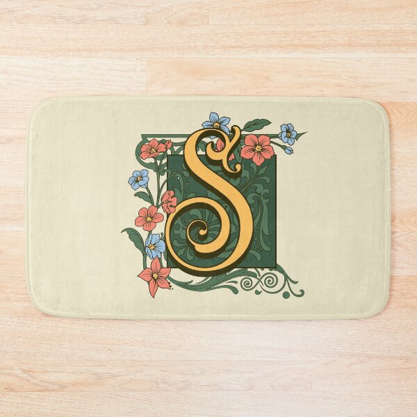 Item preview, Art Nouveau Letter S, Gold Monogram Ornament, Ornamental Letter S, Art Deco designed and sold by PROMEN Creativity.