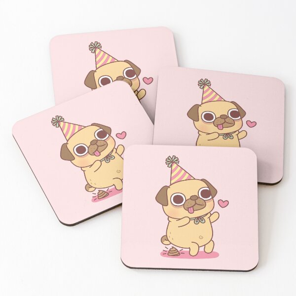 Item preview, Cute Little Pug Poops At Party Funny designed and sold by rustydoodle.