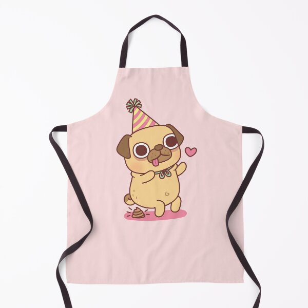 Artikelvorschau, Netter kleiner Mops kackt auf der Party lustig entworfen und verkauft von rustydoodle.