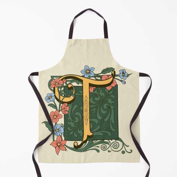 Item preview, Art Nouveau Letter T, Gold Monogram Ornament, Ornamental Letter T, Art Deco designed and sold by PROMEN Creativity.