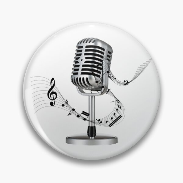 Artikelvorschau, Musik macht mich glücklich, Musikmode, Mikrofon, entworfen und verkauft von DOsell.