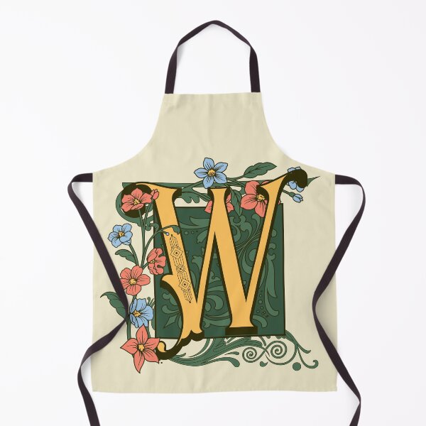 Item preview, Art Nouveau Letter W, Gold Monogram Ornament, Ornamental Letter W, Art Deco designed and sold by PROMEN Creativity.