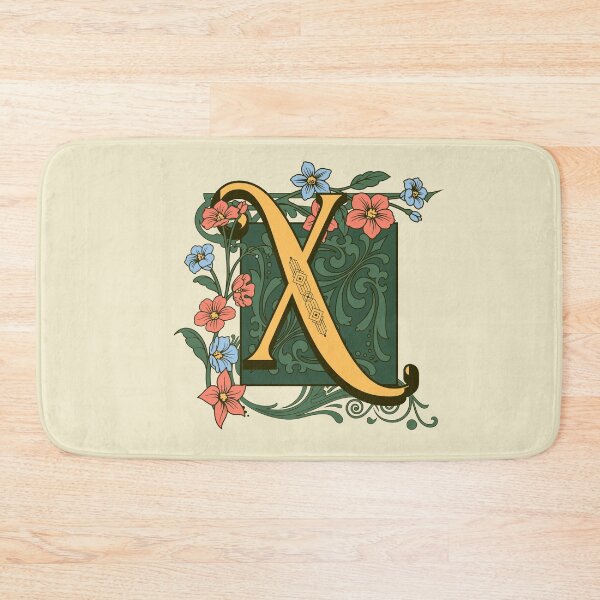 Item preview, Art Nouveau Letter X, Gold Monogram Ornament, Ornamental Letter X, Art Deco designed and sold by PROMEN Creativity.