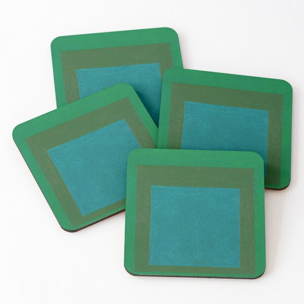 Item preview, josef albers - Homage to the Square, blue, green designed and sold by Olivia-One.