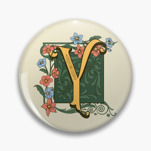 Item preview, Art Nouveau Letter Y, Gold Monogram Ornament, Ornamental Letter Y, Art Deco designed and sold by PROMEN Creativity.