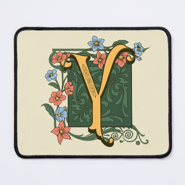 Item preview, Art Nouveau Letter Y, Gold Monogram Ornament, Ornamental Letter Y, Art Deco designed and sold by PROMEN Creativity.