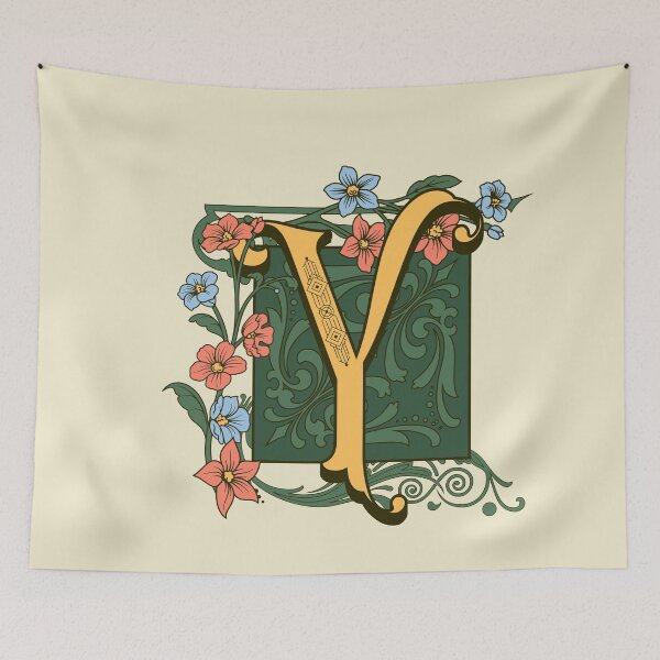 Item preview, Art Nouveau Letter Y, Gold Monogram Ornament, Ornamental Letter Y, Art Deco designed and sold by PROMEN Creativity.