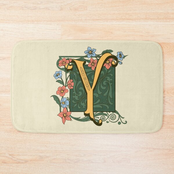Item preview, Art Nouveau Letter Y, Gold Monogram Ornament, Ornamental Letter Y, Art Deco designed and sold by PROMEN Creativity.