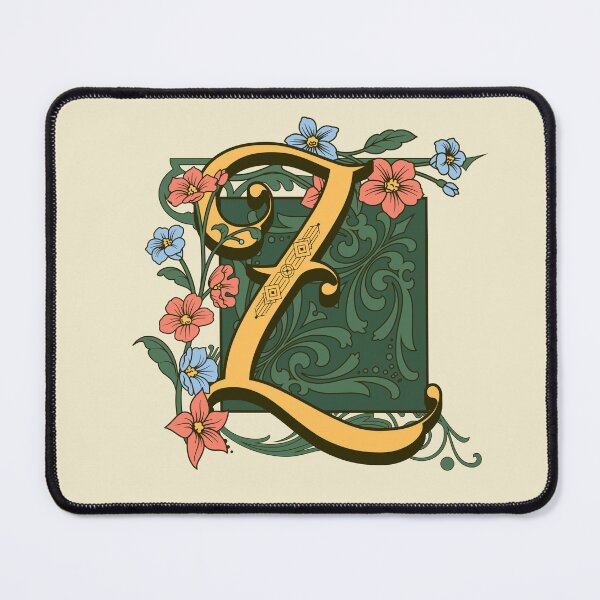 Item preview, Art Nouveau Letter Z, Gold Monogram Ornament, Ornamental Letter Z, Art Deco designed and sold by PROMEN Creativity.