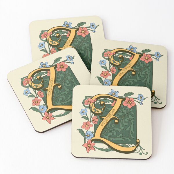 Item preview, Art Nouveau Letter Z, Gold Monogram Ornament, Ornamental Letter Z, Art Deco designed and sold by PROMEN Creativity.