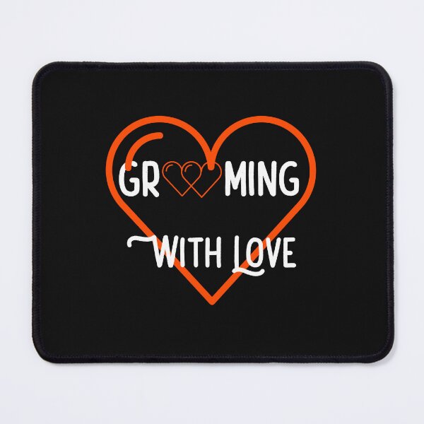 Item preview, A funny bloodhound dog grooming mantrailing T-shirt Grooming with love designed and sold by MayaAndNora.