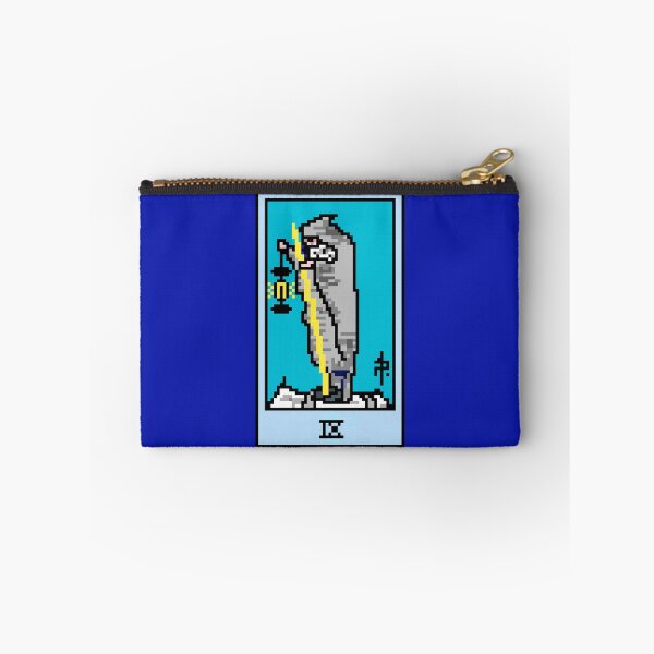 Item preview, Wait, is this pixel art tarot? Blue - Major Arcana 'The Hermit' (Design for T-shirt, stickers and other accessories) designed and sold by Pixel Waite.