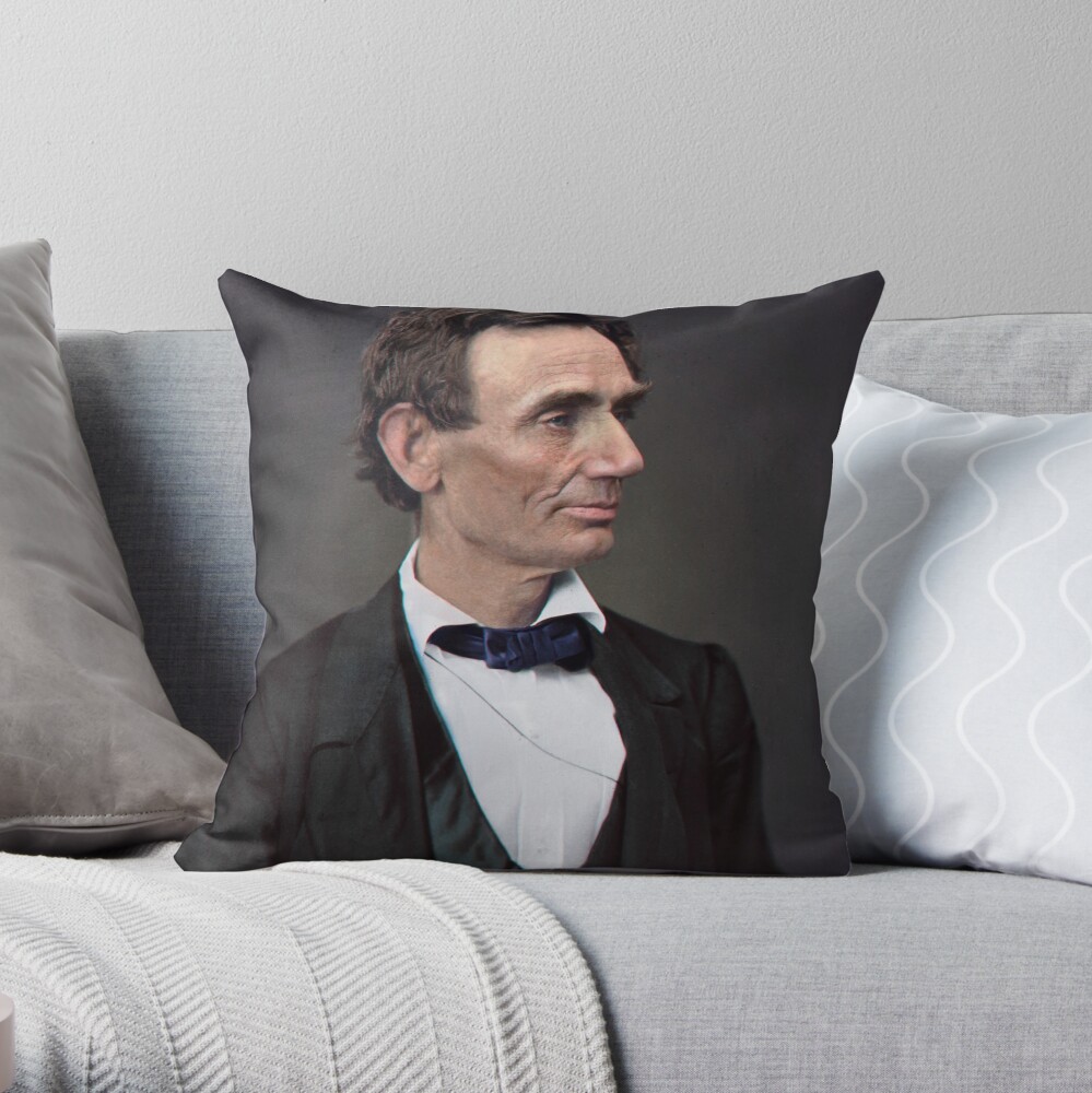 Abraham Lincoln, circa 1863 Throw Pillow