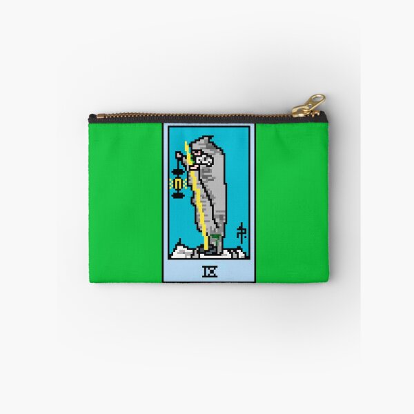 Item preview, Wait, is this pixel art tarot? Green - Major Arcana 'The Hermit' (Design for T-shirt, stickers and other accessories) designed and sold by Pixel Waite.