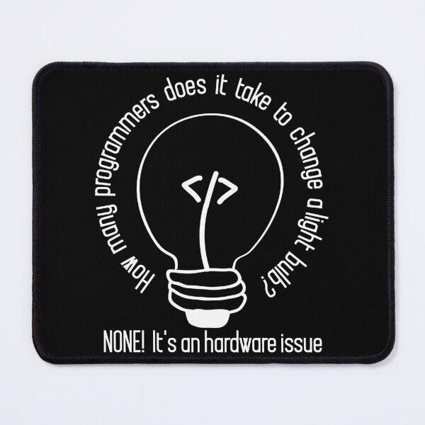 Item preview, How many programmers does it take to change a light bulb designed and sold by alltheprints.