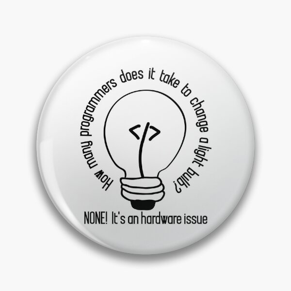Item preview, How many programmers does it take to change a light bulb designed and sold by alltheprints.