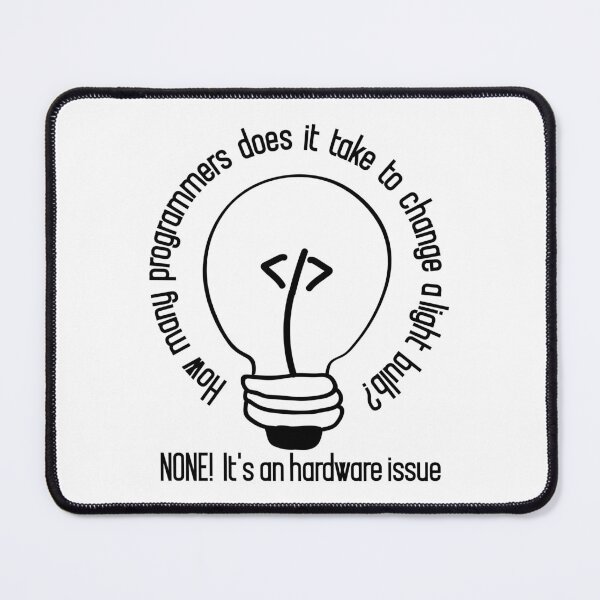 Item preview, How many programmers does it take to change a light bulb designed and sold by alltheprints.