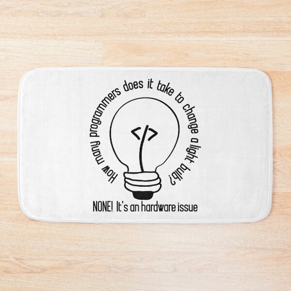 Item preview, How many programmers does it take to change a light bulb designed and sold by alltheprints.
