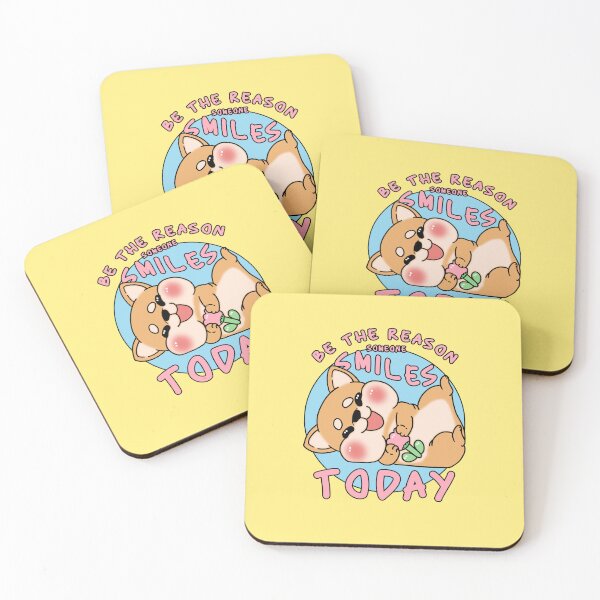 Item preview, Cute Kawaii Chubby Dog Mental Health Self Care Quotes Be The Reason Someone Smiles Today designed and sold by Annisa Yuwanda.