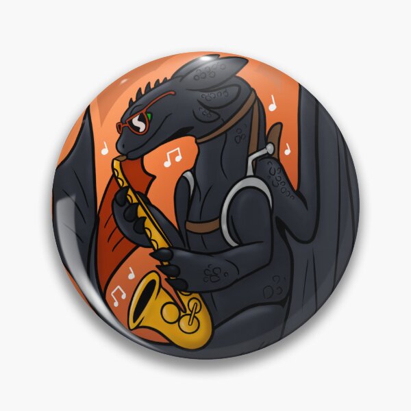 Item preview, Toothless plays the Saxophone  designed and sold by LuckFoxo33.