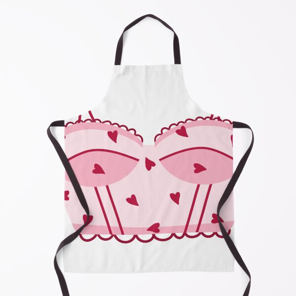 Item preview, Cute and Sexy Pink with Red Hearts Bralette designed and sold by CatsWCleavers.