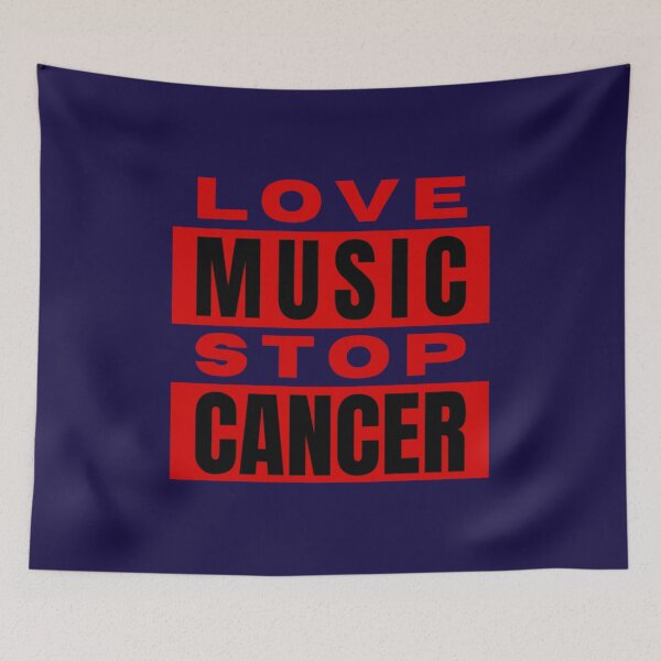 Item preview, Love Music Stop Cancer  designed and sold by DodiLukeb.