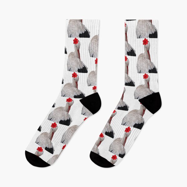 Item preview, Pretty Stork | Stork with Flower | Bird with Red Flower designed and sold by WhatThePop.
