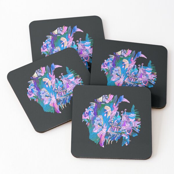 Item preview, Blue Paradise Psychedelic Abstract Landscape designed and sold by Chubuter.