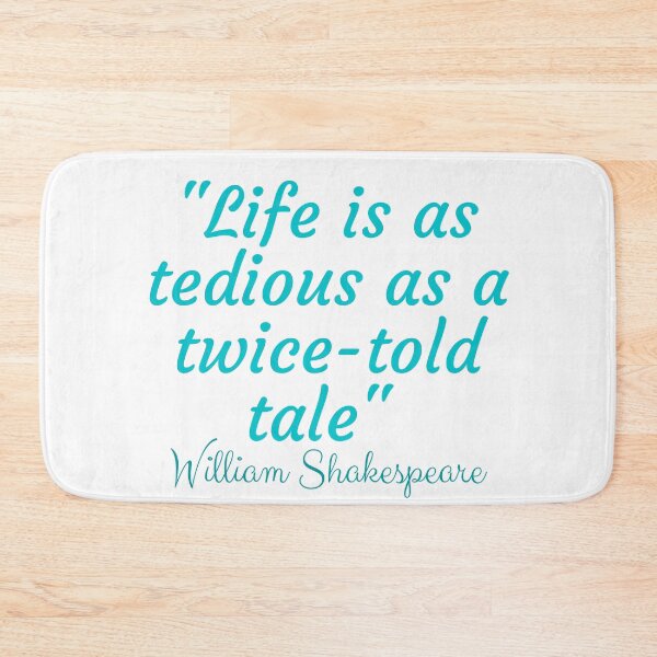 Item preview, William Shakespeare quote in elegant font designed and sold by Zevy-Darling.