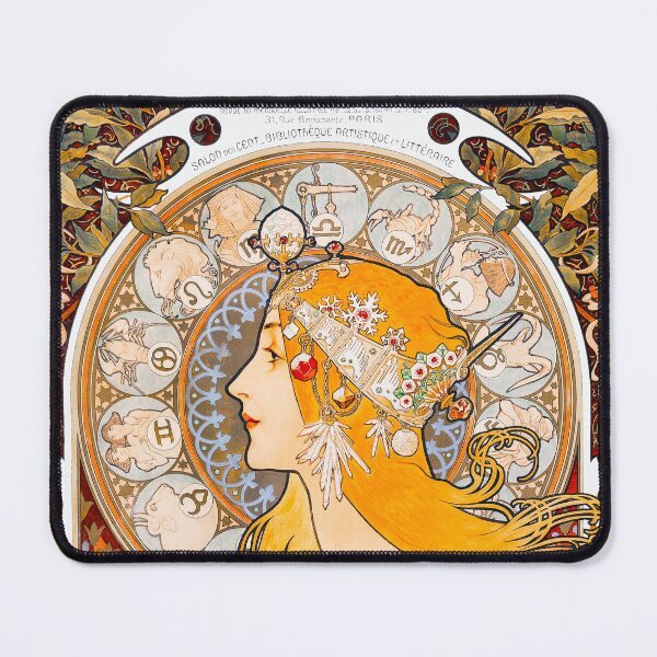 Item preview,  Art Nouveau Alphonse Maria Mucha  Zodiaque or La Plume designed and sold by Tamas Das.