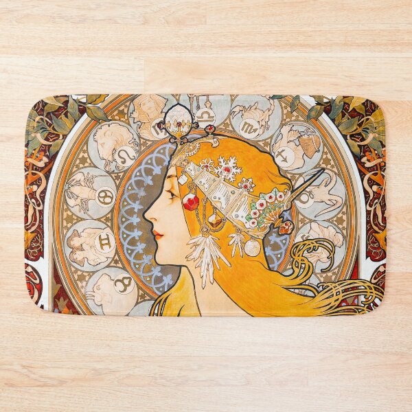 Item preview,  Art Nouveau Alphonse Maria Mucha  Zodiaque or La Plume designed and sold by Tamas Das.