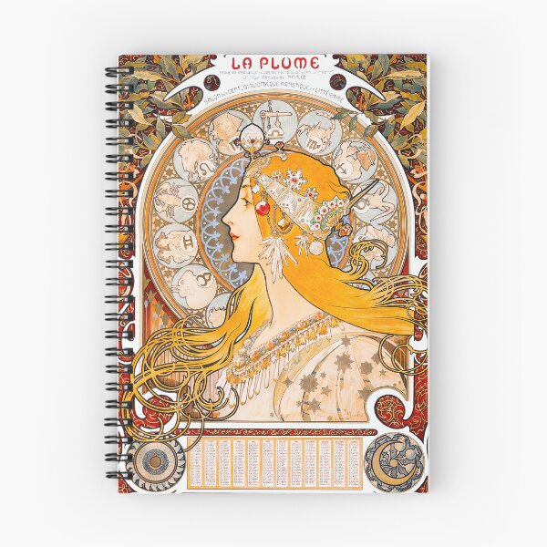 Item preview,  Art Nouveau Alphonse Maria Mucha  Zodiaque or La Plume designed and sold by Tamas Das.